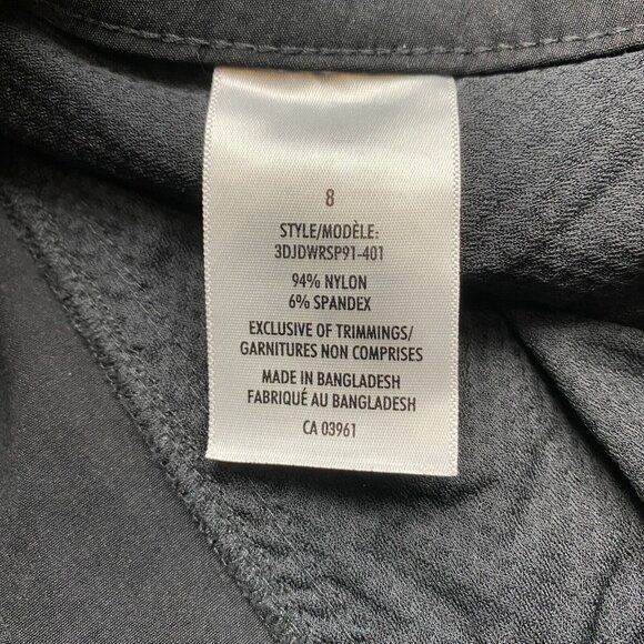 WindRiver Capri Pants Women's 8 Black Nylon Stretch Zipper Cargo Pockets Outdoor - Picture 5 of 11